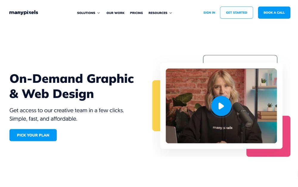 best graphic design subscription service ManyPixels