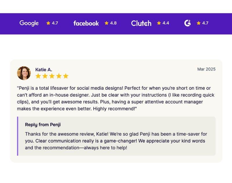 Outsourcing graphic design Penji review