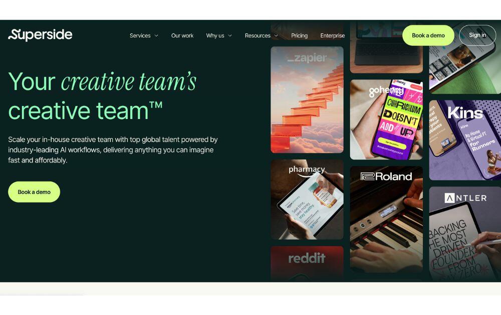 best graphic design subscription service Superside