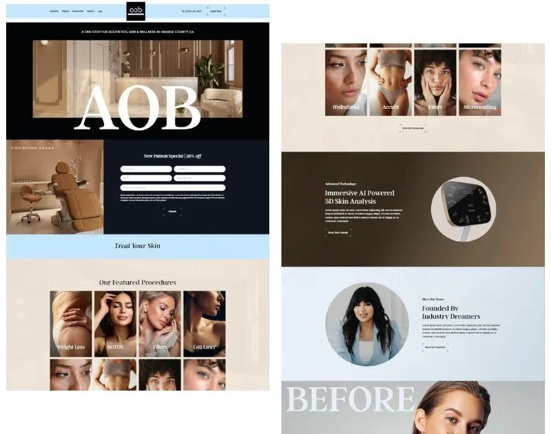 landing page design services Penji example