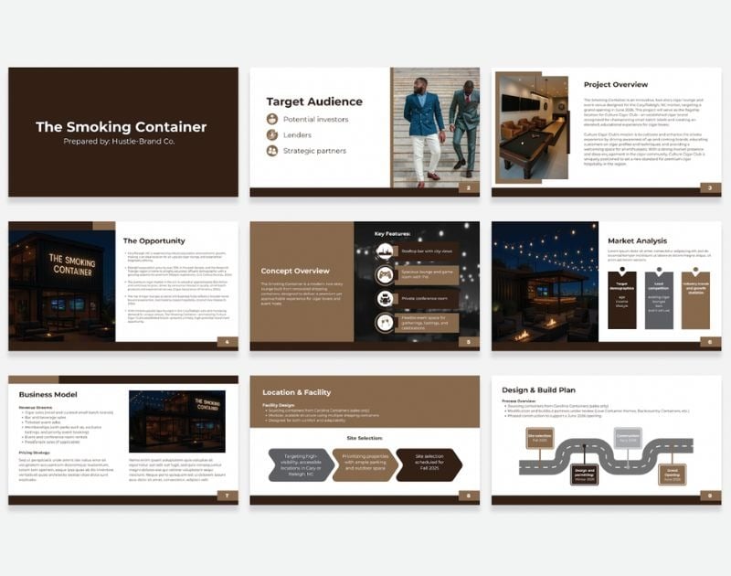 graphic design service pitch deck design