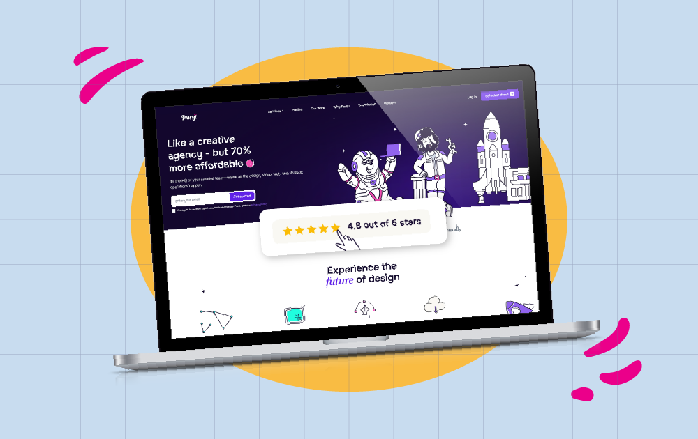 Graphic design services: Penji for AB Testing Creatives