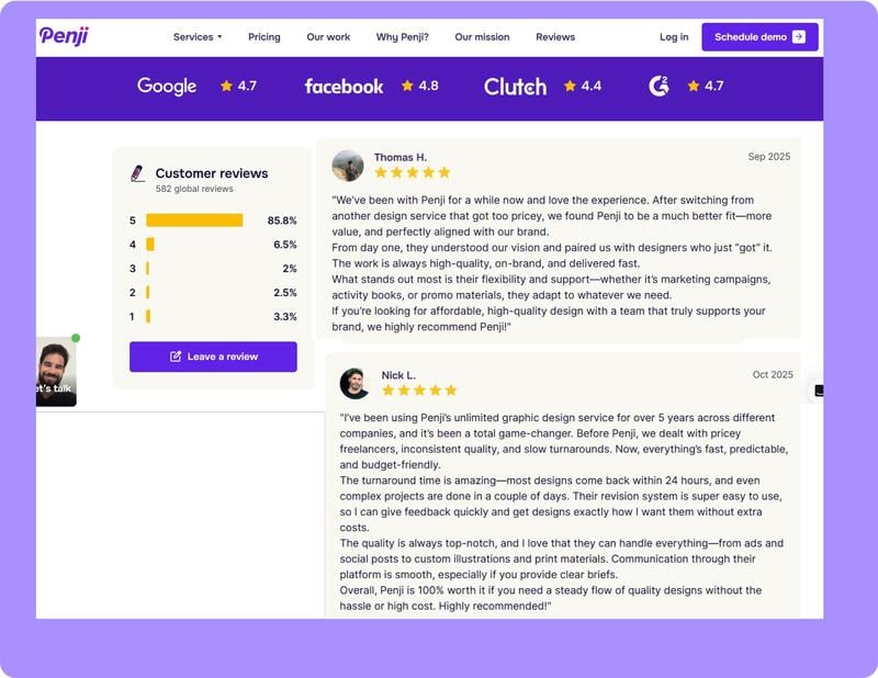 Penji for Graphics for marketing