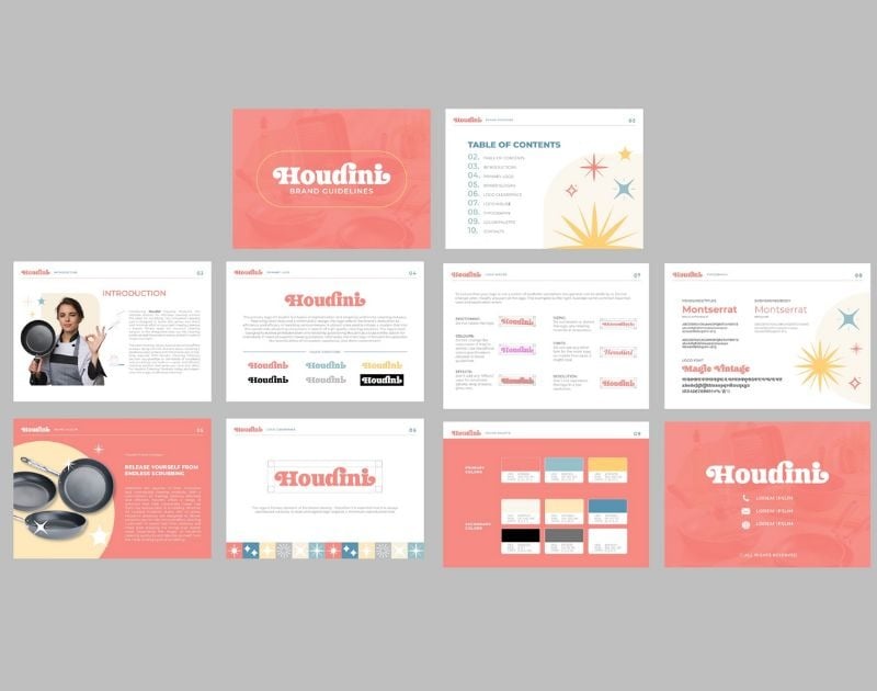 brand design services Penji design Houdini