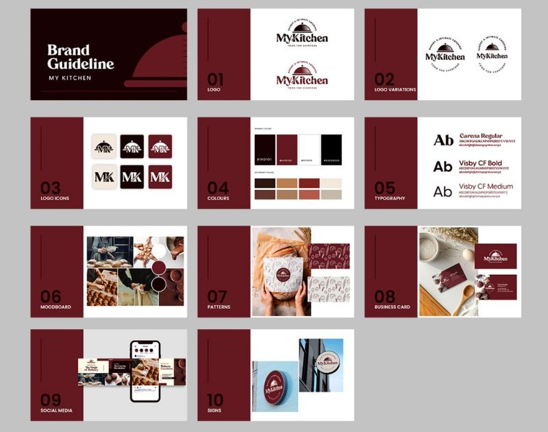 brand design services branding kit by Penji