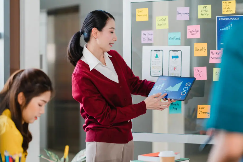 creative people meeting brainstorming ideas