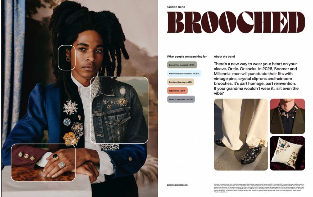 brand design services Pinterest report screenshot