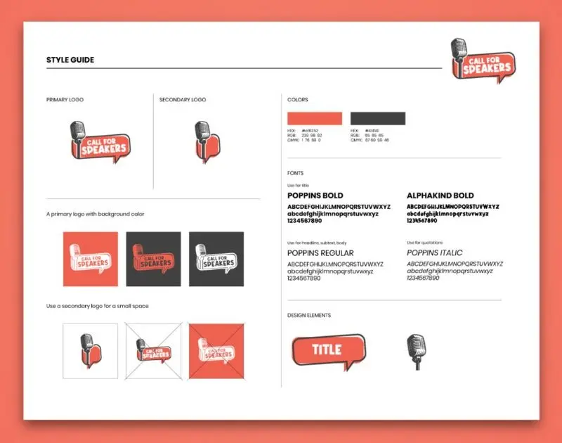 brand guidelines call for speakers