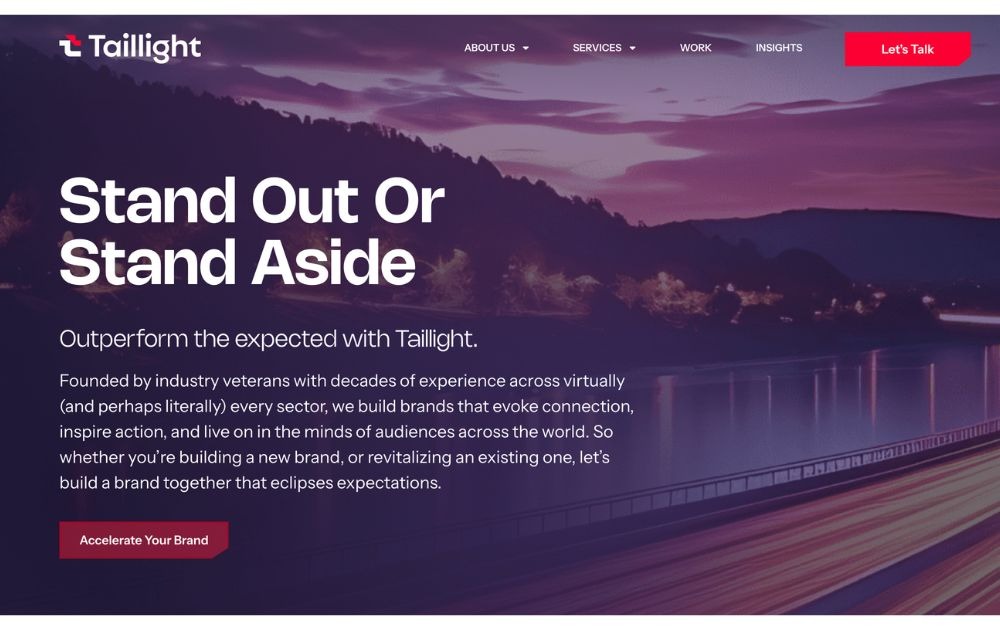 best design agency in Washington Taillight