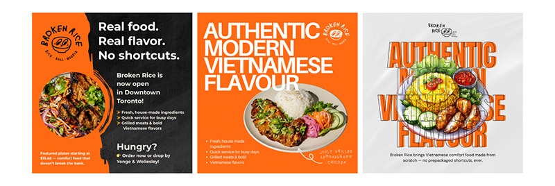 Graphic design for marketing