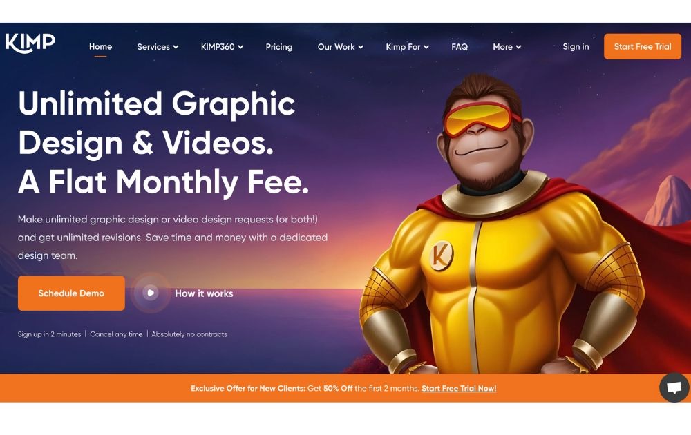 unlimited graphic design services Kimp