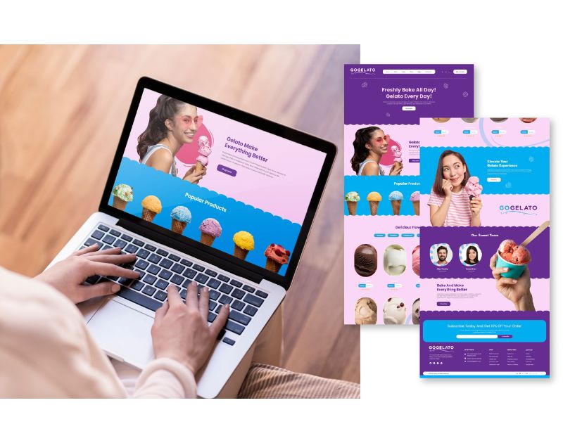 branding services web design mockup