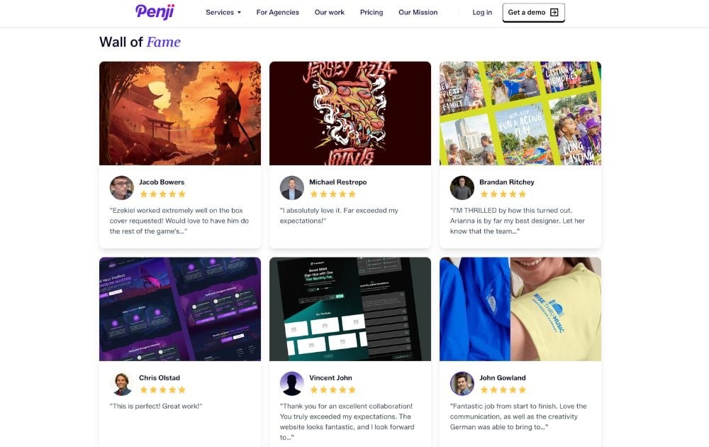 design subscription agency Penji portfolio